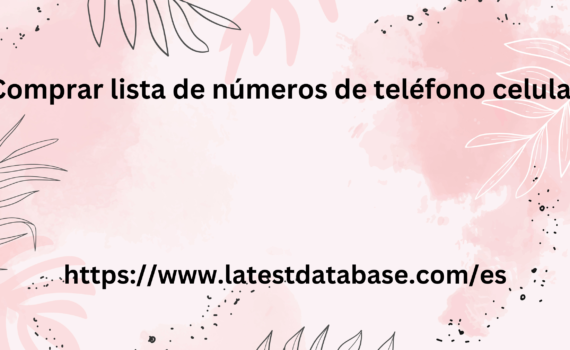 Comprar lista de números de teléfono celular