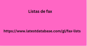 Listas de fax