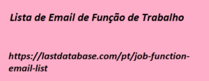 Lista de Email de Função de Trabalho