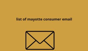 list of mayotte consumer email