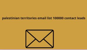 palestinian territories email list 100000 contact leads